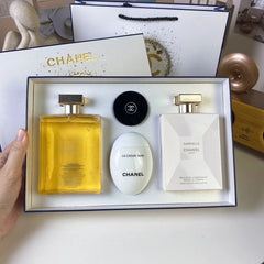 Chanel Luxury 4-Piece Gift Set for Women – Eau de Parfum, Body Lotion & Hand Cream Collection