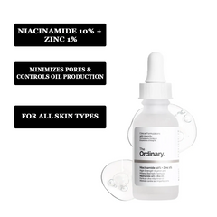 The Ordinary Niacinamide 10% Zinc 1% + Peeling Solution AHA 30% BHA 2% Combo