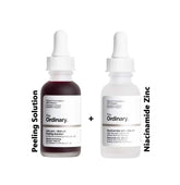 The Ordinary Niacinamide 10% Zinc 1% + Peeling Solution AHA 30% BHA 2% Combo