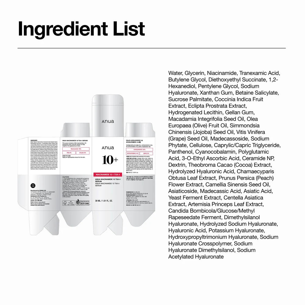 Niacinamide 10 TXA 4 Serum for Brightening and Dark Spots