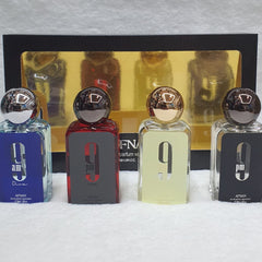 Afnan 9AM & 9PM Perfume Set – 4-Piece Eau de Parfum Collection for Men (Dune, Rebel, Cosmo, Classic)