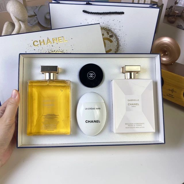 Chanel Luxury 4-Piece Gift Set for Women – Eau de Parfum, Body Lotion & Hand Cream Collection