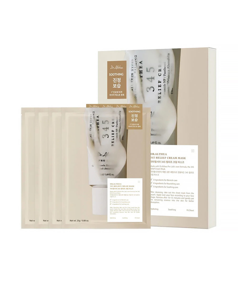 Dr. Althea - 345 Relief Cream Mask (4 Pieces)