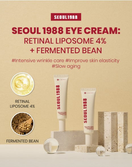 KSECRET SEOUL 1988 Eye Cream: Retinal Liposome 4% + Fermented Bean 30ml