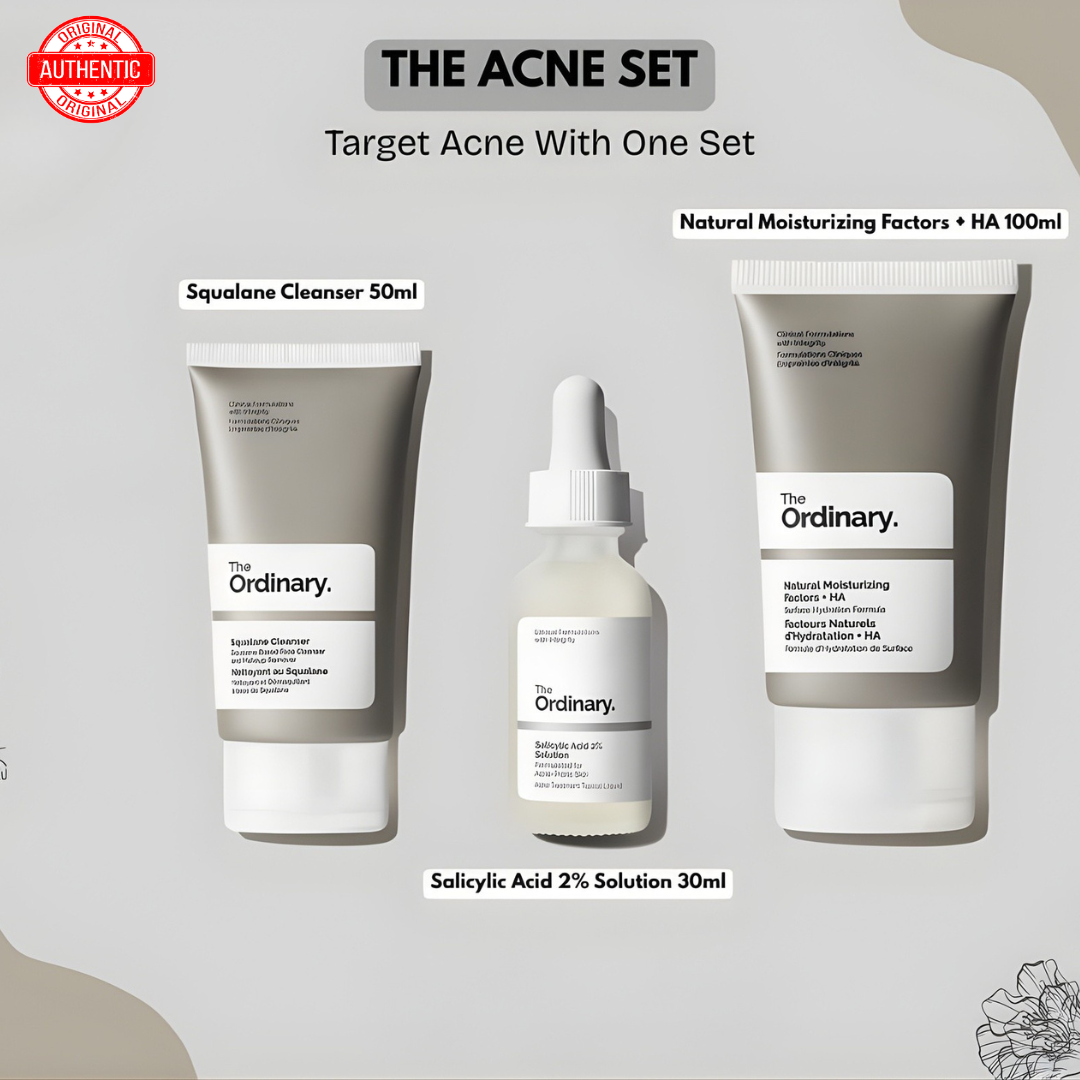 The Ordinary Acne Control Set – Cleanse, Treat & Hydrate