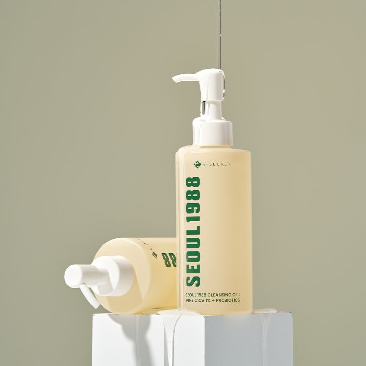 K-Secret SEOUL 1988 Cleansing Oil : Pine Cica 1% + Probiotics 200ml