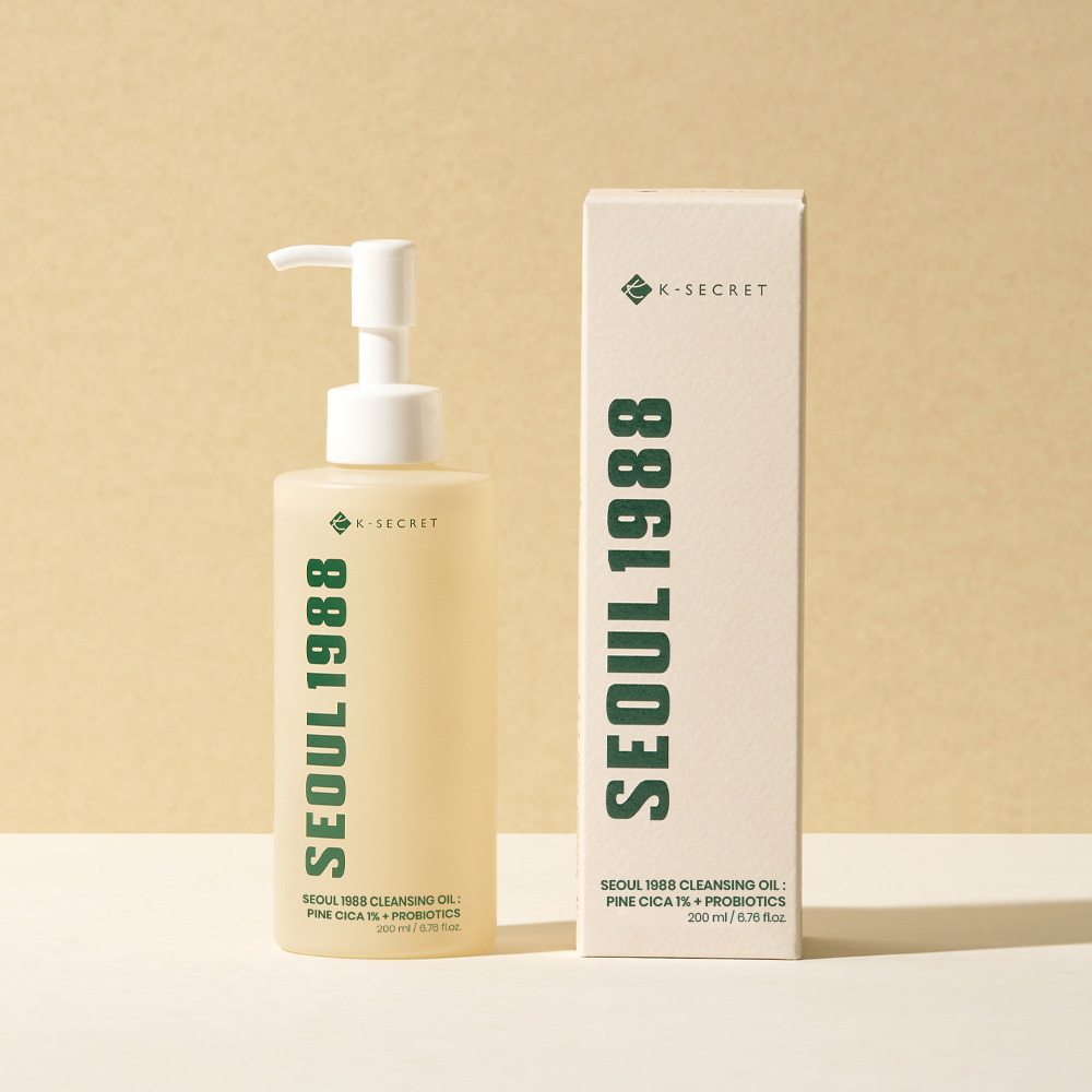 K-Secret SEOUL 1988 Cleansing Oil : Pine Cica 1% + Probiotics 200ml