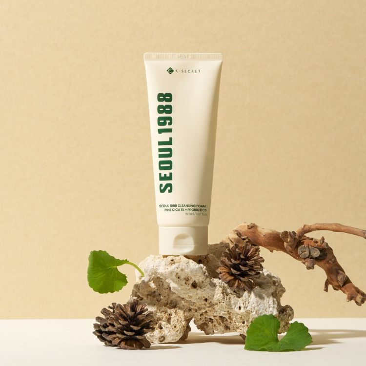 K-Secret SEOUL 1988 Cleansing Foam : Pine Cica 1% + Probiotics 150ml